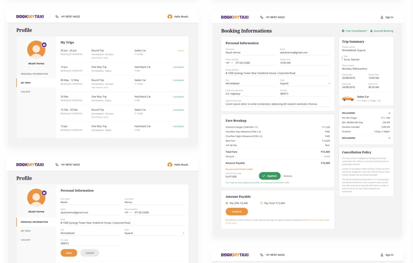 BookMyTaxi screenshot 1